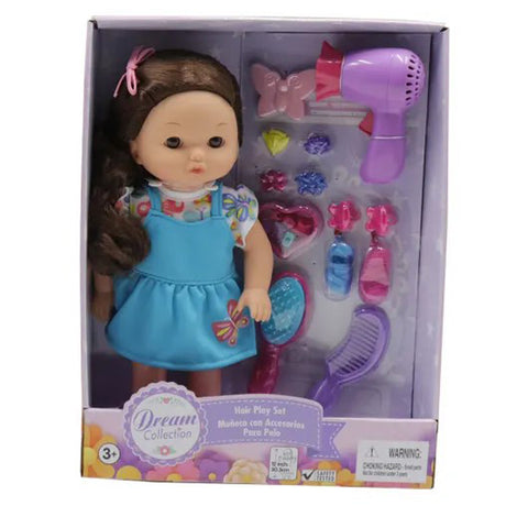 Dream Collection 12" Girl Hair Play Gift Set