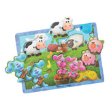 Melissa & Doug Blue's Clues & You - Wooden Sound Puzzle - 6pc (Pack of 6)