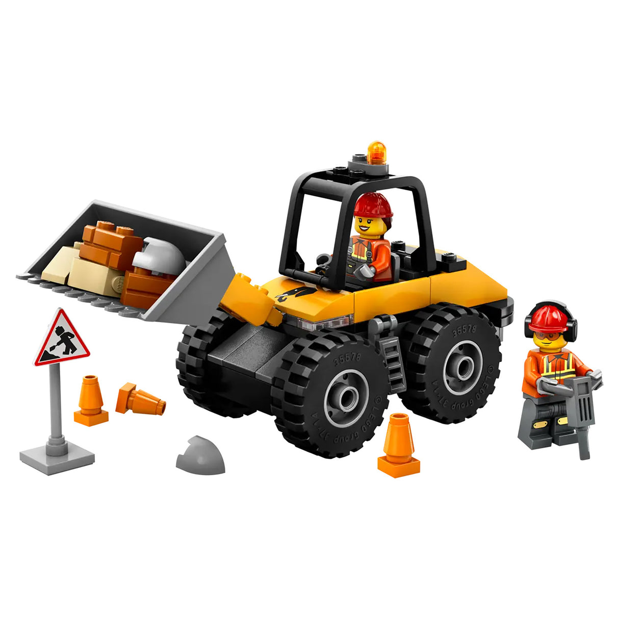 LEGO City Yellow Construction Wheel Loader 60450