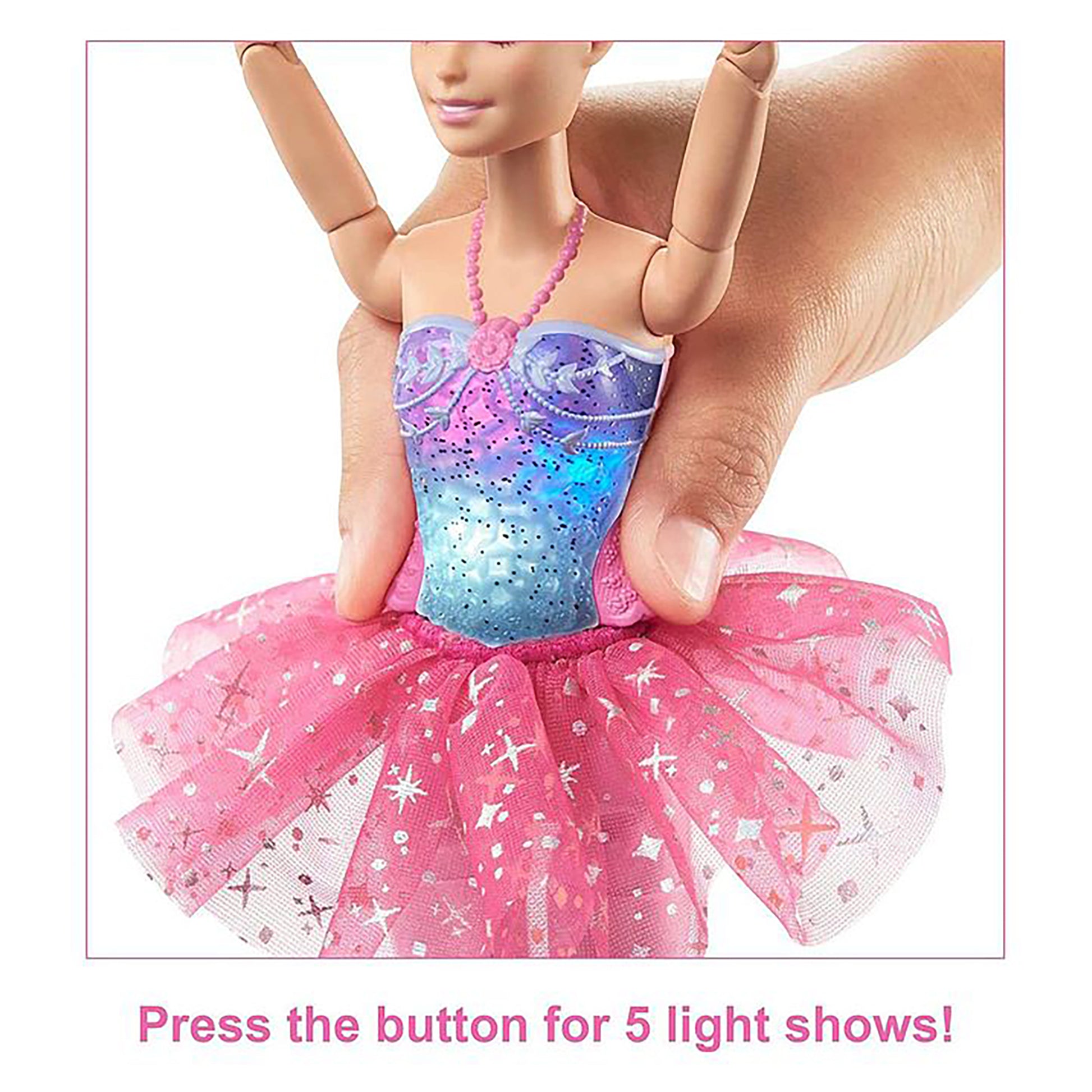 Barbie Dreamtopia Twinkle Lights Doll, Pink