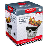 Art Star Halloween Paint Your Own Ceramic Skull with Crown Decoration (15.2 x 11.2 x 12.1cm)