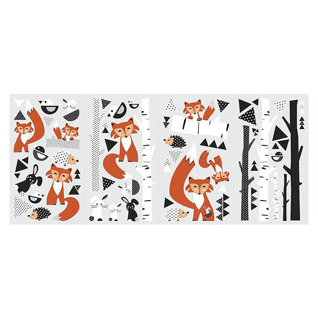RoomMates Fox Forest Peel and Stick Wall Decals