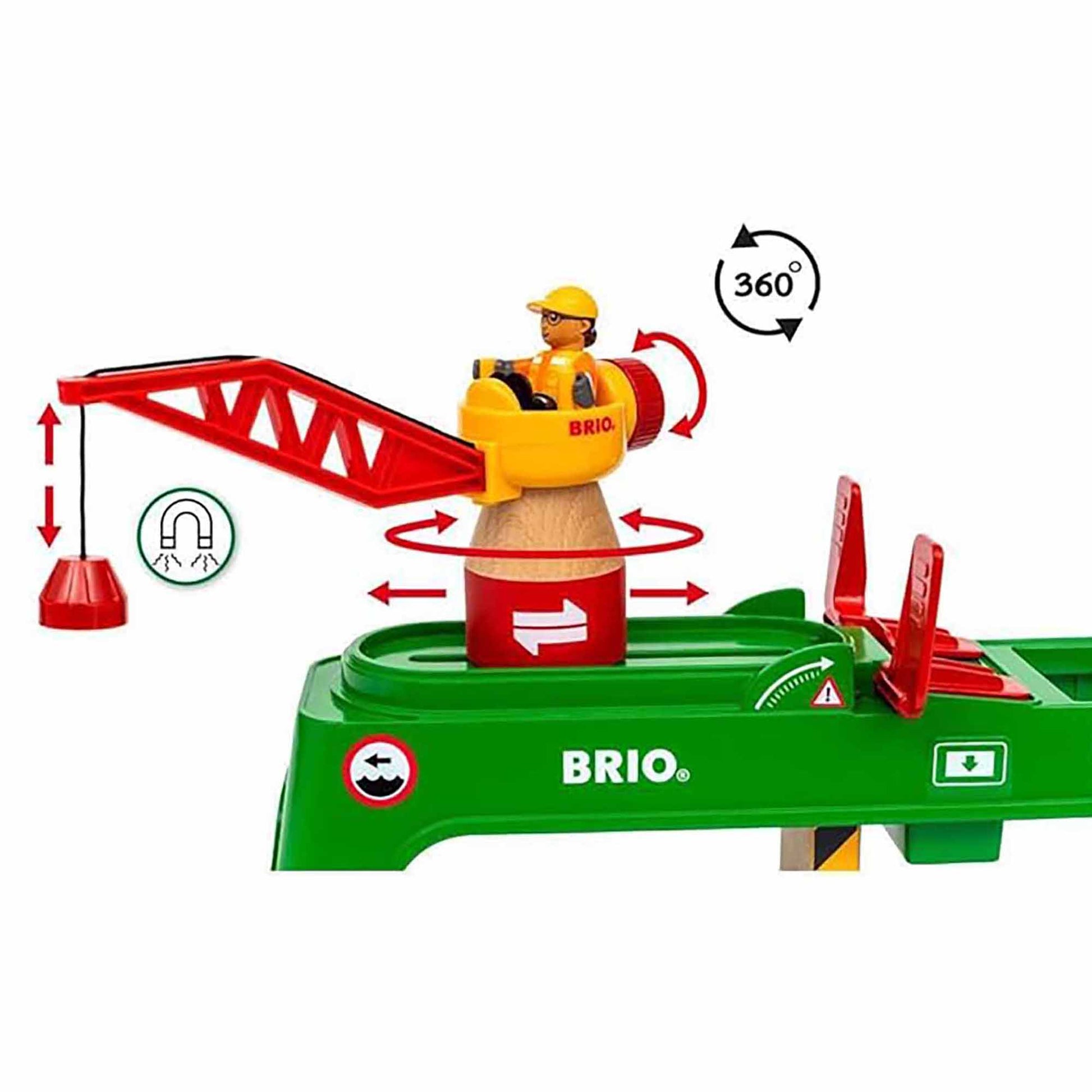 BRIO Crane - Container Crane (6 pieces)