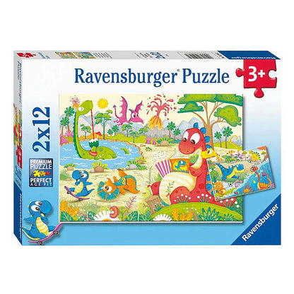 Ravensburger My Dino Friends Puzzle (2x12 pieces)