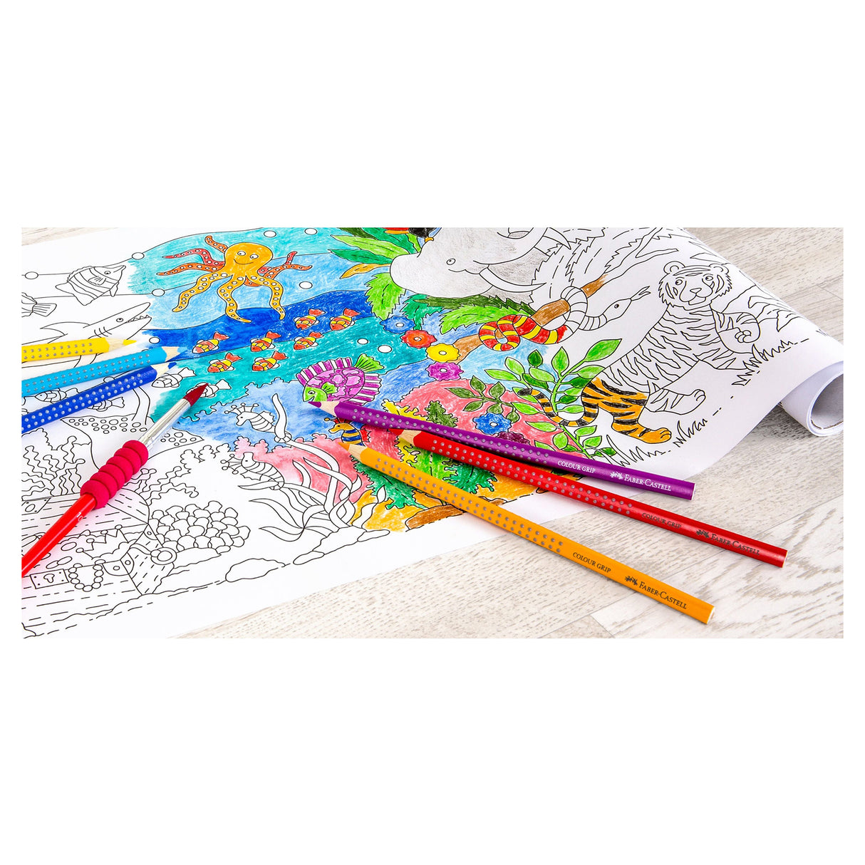 Faber Castell Activity Colouring & Drawing Banner Roll