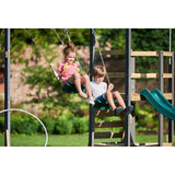 Plum Tamarin Wooden Swing Set Natural