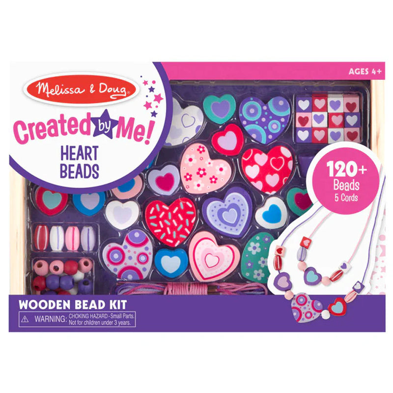 Melissa & Doug Created by Me Sweet Hearts Wooden Bead Kit