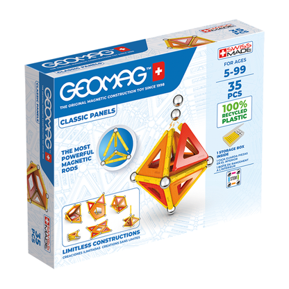 Geomag Supercolours Panels Magnetic Building Set (78 pieces)