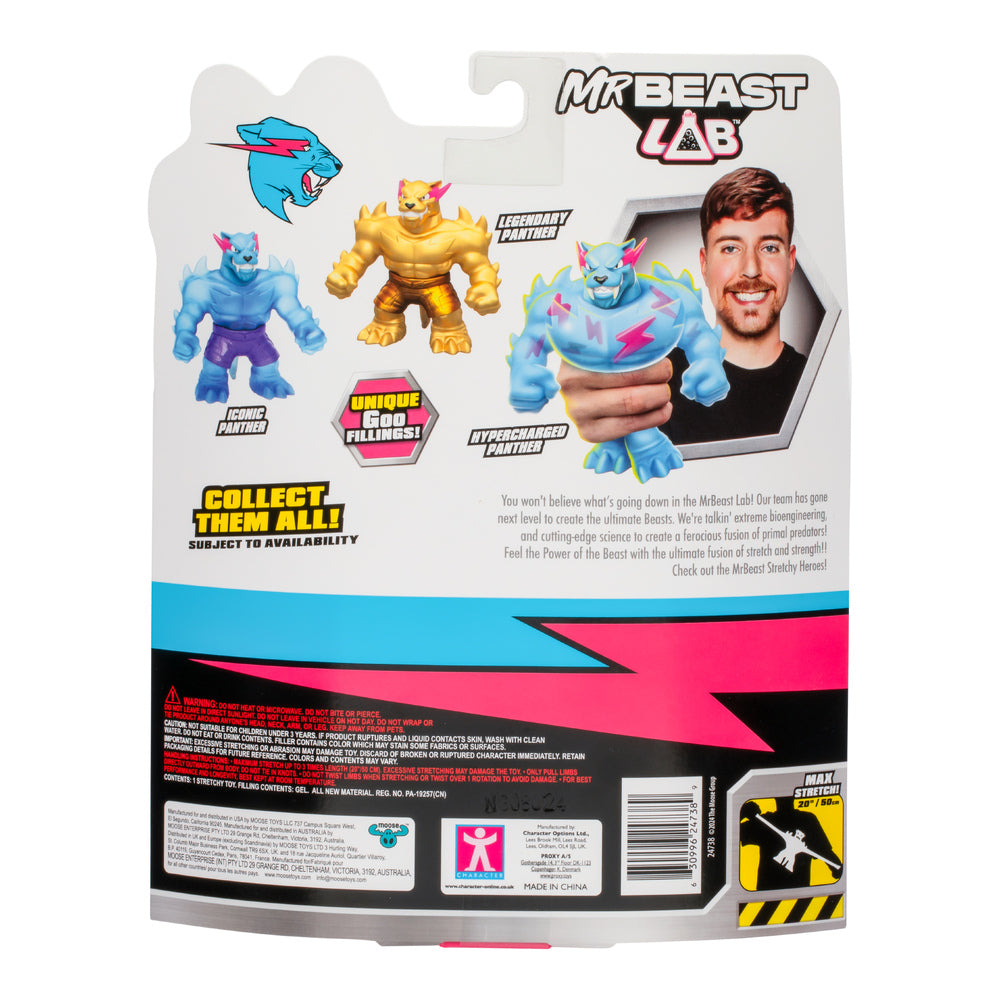 Mr Beast Lab W1 Stretchy Hero Legendary Panther Figure