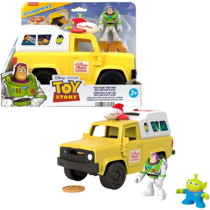 Imaginext Toy Story Pizza Planet Truck With Buzz Lightyear Alien Playset