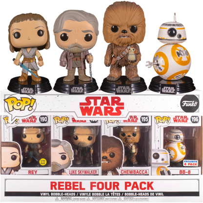 Funko Star Wars The Last Jedi Rebel Four Pack Pop! 4 Pack