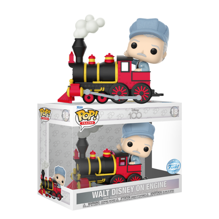 Disney 100th Walt Disney on Engine Pop! Train RS Vinyl Figure
