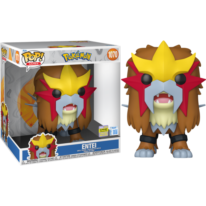 Pokemon Entei 10" SDCC 2025 Expo Pop! RS Vinyl Figure