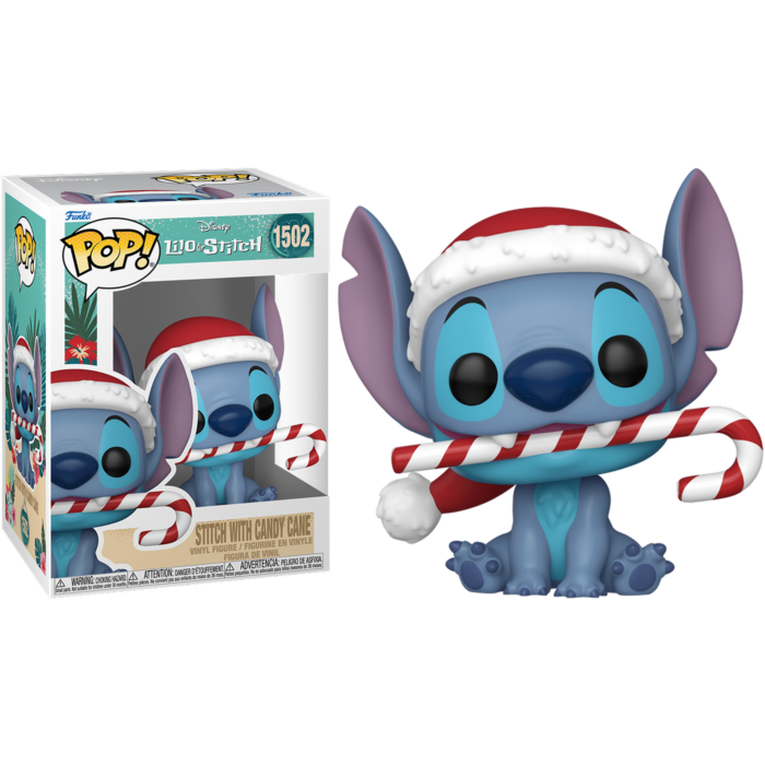 Lilo & Stitch With Candy Cane Holiday Pop! Vinyl Figure