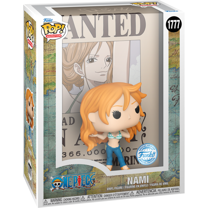 One Piece Nami Wanted Pop! Cover RS Vinyl Figure
