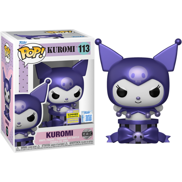 Hello Kitty Kuromi Purple Metallic SDCC 2025 Expo Pop! RS Vinyl Figure