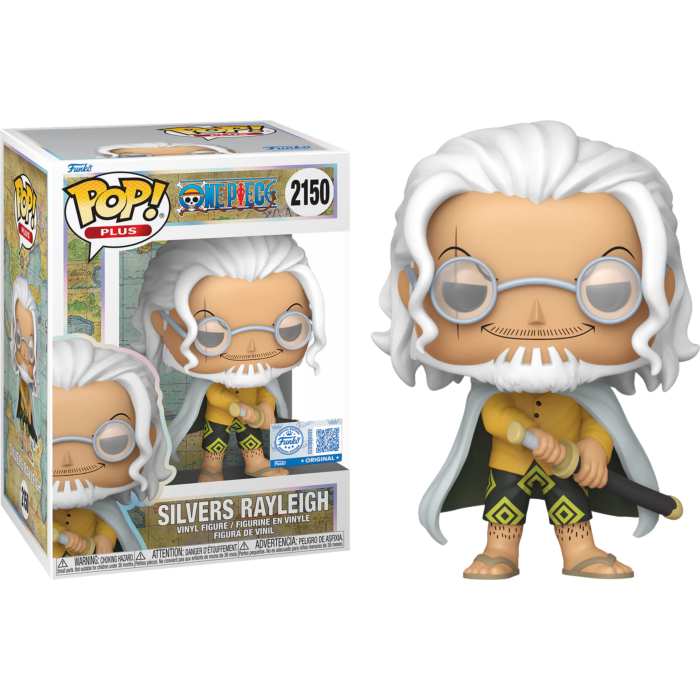 One Piece Silvers Rayleigh Pop! Plus RS Vinyl Figure