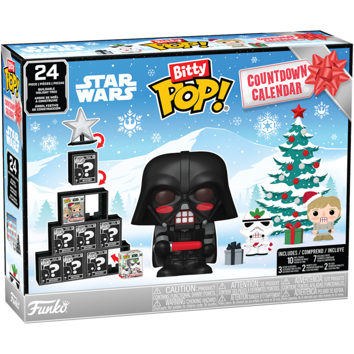 Star Wars Bitty Pop! countdown calendar box with Darth Vader figure, 24 days
