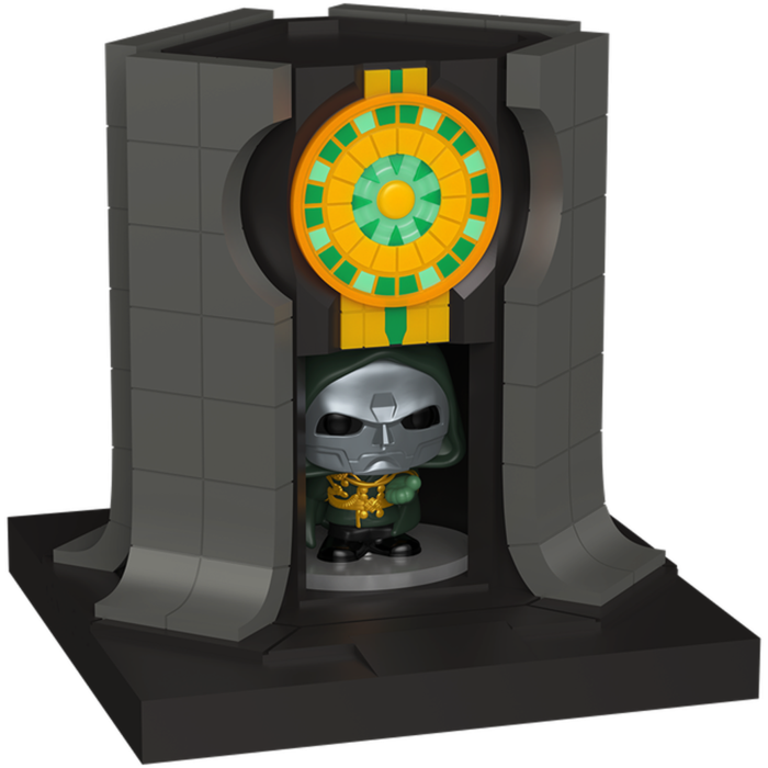 Funko Avengers Doomsday Lord Doom with Doomstadt Tower Bitty Pop! Town