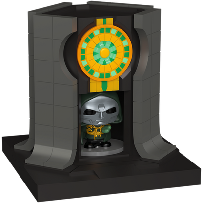 Funko Avengers Doomsday Lord Doom with Doomstadt Tower Bitty Pop! Town