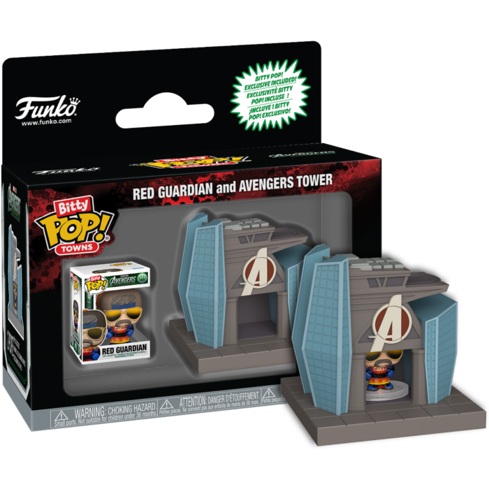 Funko Avengers Doomsday Red Guardian with Avengers Tower Bitty Pop! Town