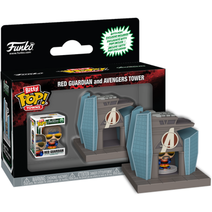 Funko Avengers Doomsday Red Guardian with Avengers Tower Bitty Pop! Town