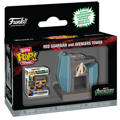 Funko Avengers Doomsday Red Guardian with Avengers Tower Bitty Pop! Town
