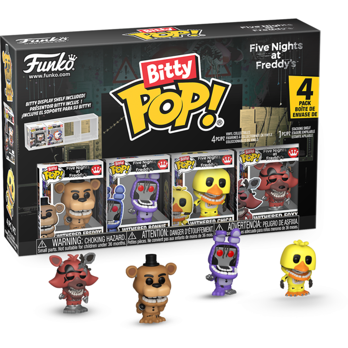 Funko Five Nights at Freddy’s Withered Bitty Pop! 4-Pack