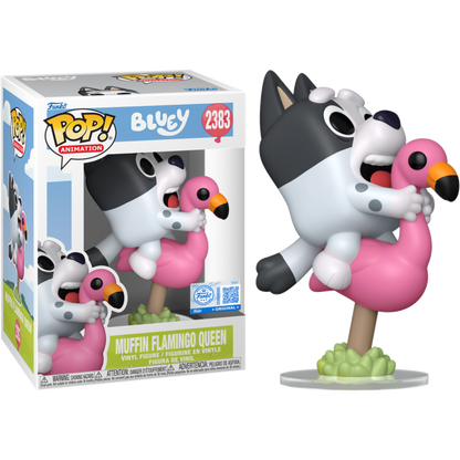 Funko Bluey  Muffin Flamingo Queen US Exclusive Pop! Vinyl