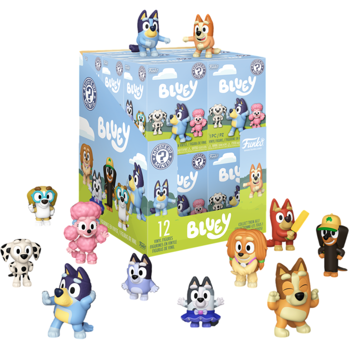 Mystery mini blind assortment character figures with display box and assorted mini toys