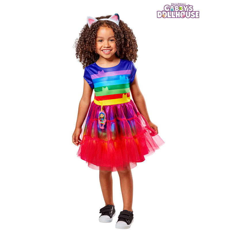 Gabby's Dollhouse Rainbow Deluxe Costume 3 to 5 Years