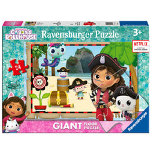 Ravensburger Gabby's Dollhouse giant floor puzzle box, 24 pieces, colorful character artwork