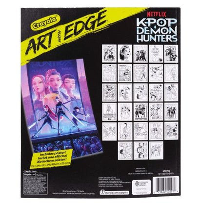 Crayola K-Pop Demon Hunters Art With Edge Coloring Book