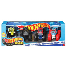 Hot Wheels Monster Trucks 4-Pack Vehicles Back to Basics