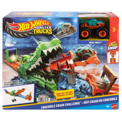 Hot Wheels Monster Trucks Crocodile Crash Challenge Playset
