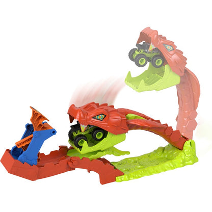 Hot Wheels Monster Trucks Snake Slam Takedown Playset