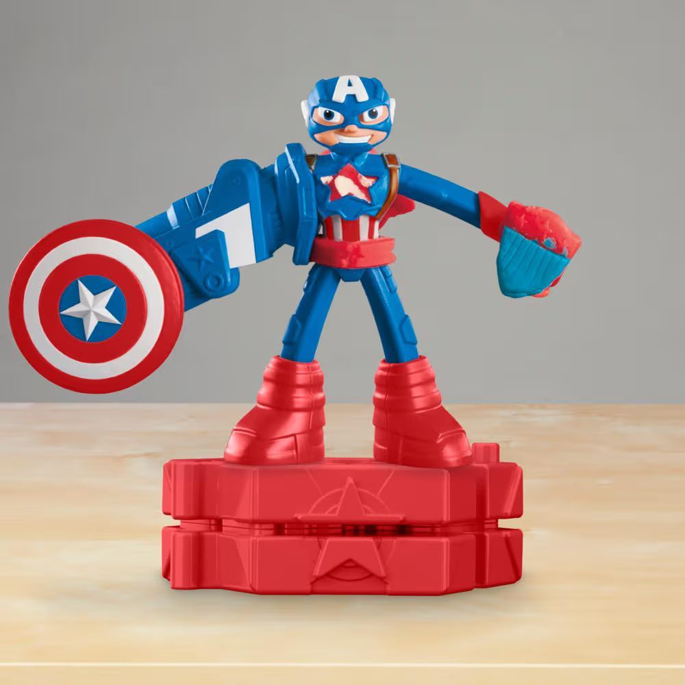 Play-Doh Marvel Captain America Stamping Shield Action Figure
