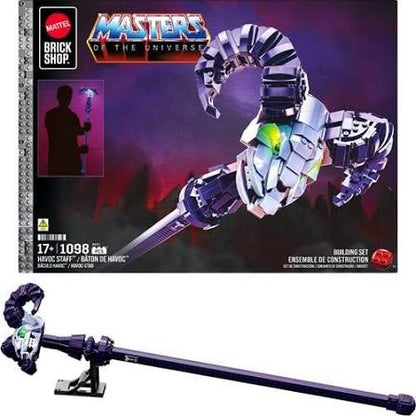 Mattel Brick Shop Masters of the Universe Havoc Staff Collector Building Set (1098 Pieces)