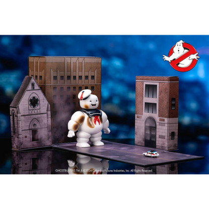 Ghostbusters StayPuft 6" With ECTO-1 Nano Metalfigs
