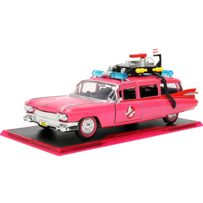 Pink Slips Ghostbusters Ecto-1 (Pink) 1:24 Scale Diecast Vehicle