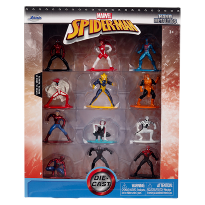 SpiderMan Nano Metalfigs 12PK (Series 12)