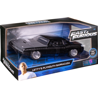 Fast & Furious 1973 Plymouth Barracuda 1:24 Scale Hollywood Ride
