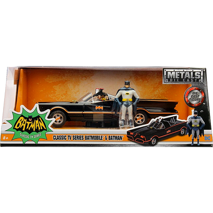 Batman (TV) Batmobile 1:24 With Batman & Robin