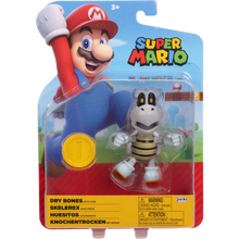Nintendo Super Mario 4" Figures Dry Bones with Coin