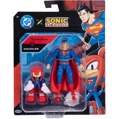 Sonic X DC 2 Pack Knuckles And Superman