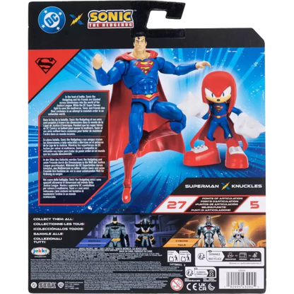 Sonic X DC 2 Pack Knuckles And Superman