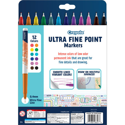 Crayola 12pc Ultra Fine Point Markers