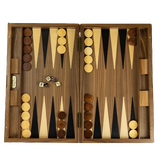 Dal Rossi Italy Walnut Burl Backgammon 19″