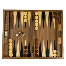 Dal Rossi Italy Walnut Burl Backgammon 19″