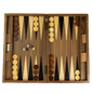 Dal Rossi Italy Walnut Burl Backgammon 19″